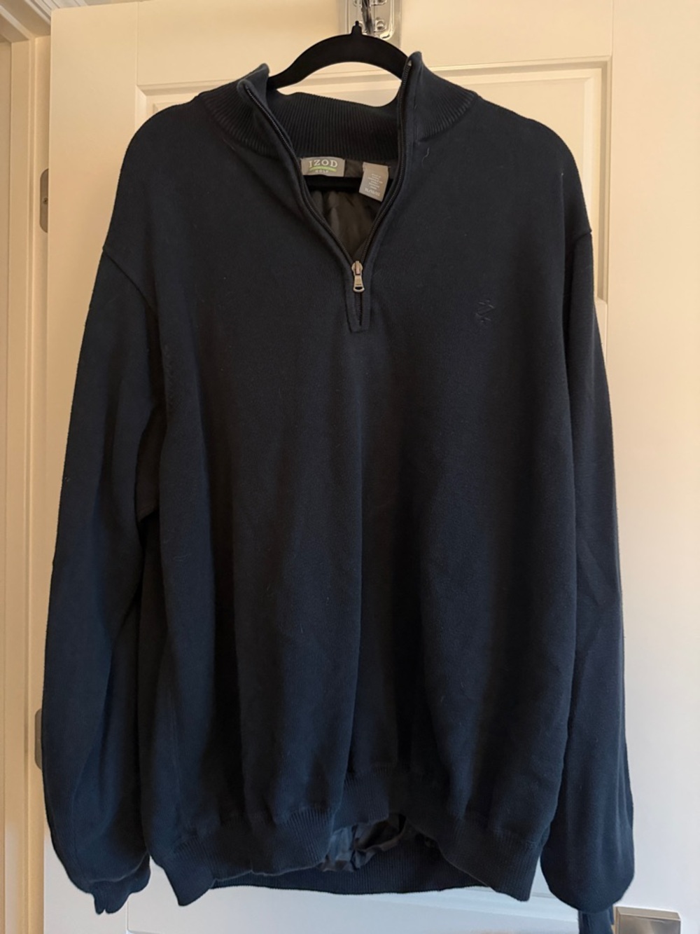 Izod Men's Dark Navy Half-Zip Sweater